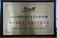 A4、2013中國房地產(chǎn)開發(fā)企業(yè)500強